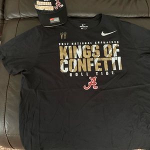 2017 Alabama Official Locker Room T-Shirt and Cap
